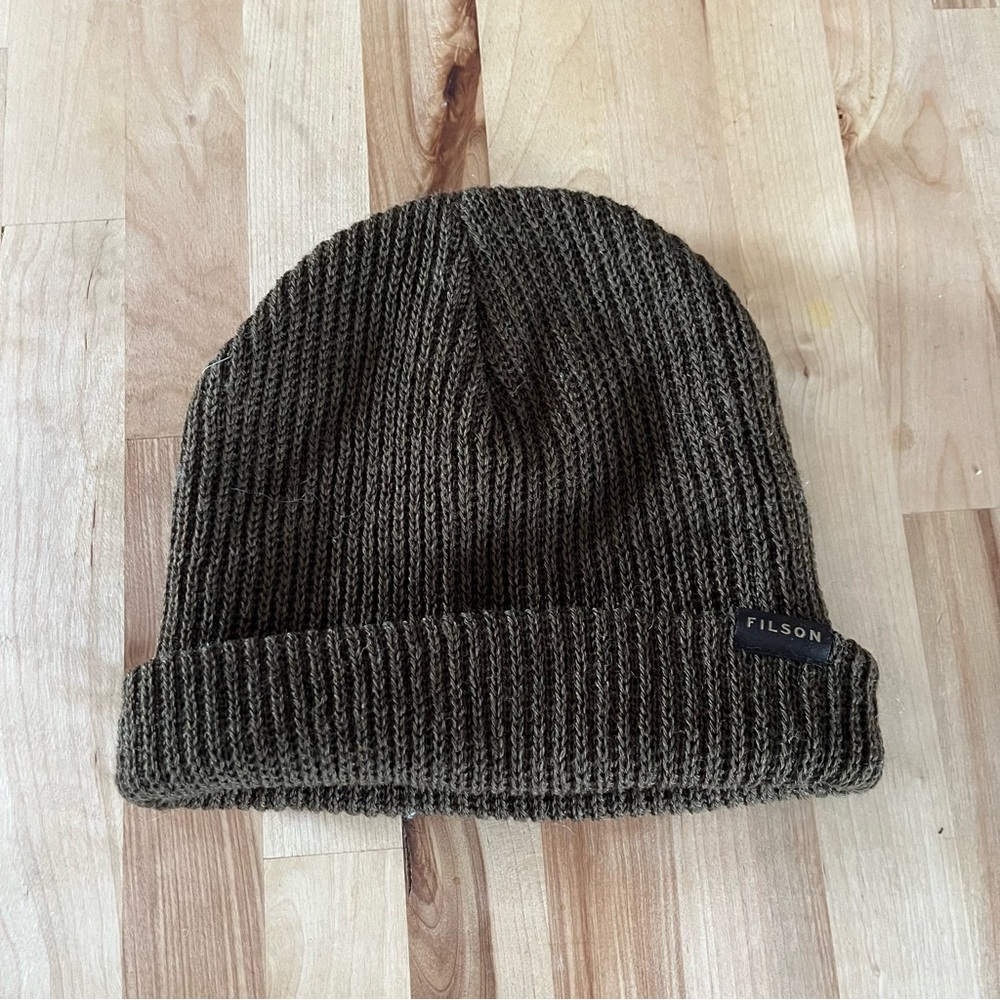 Filson Watch Cap Green Wool